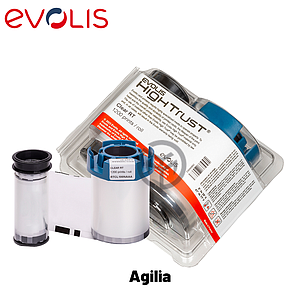  Ruban couleur YMCK pour AGILIA Ruban couleur YMCK - 600 impressions  RT4F101E100 Evolis 