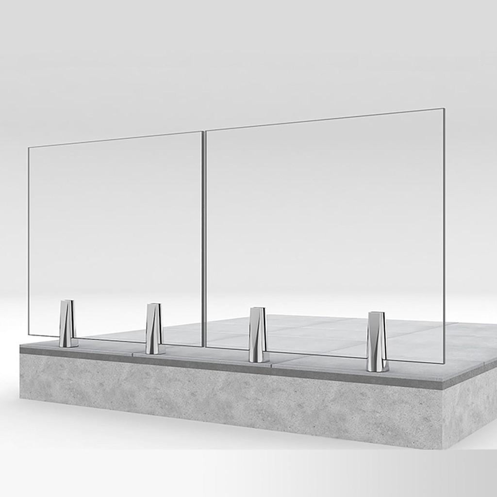  Garde Corps en verre trempé 8mm x 2 STADIP 